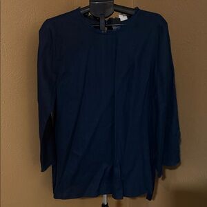 J. Jill Navy Blue Tunic Top
